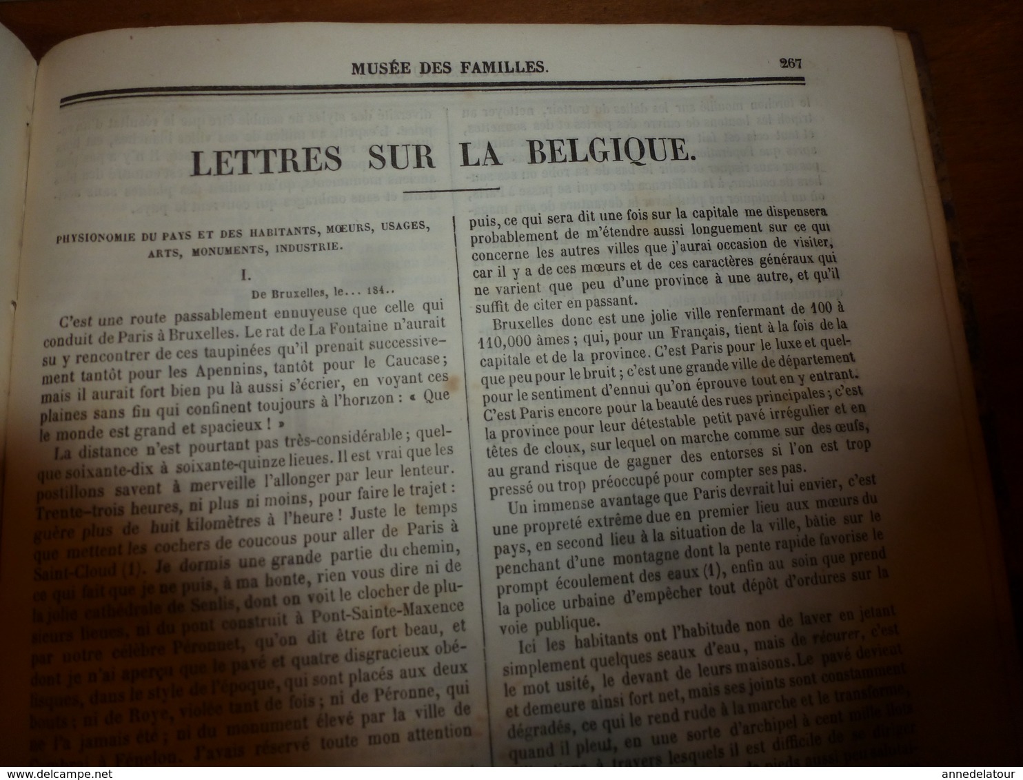 1845-46 MUSEE DES FAMILLES:Histoire de la danse;Histoire des poupées,des marionnettes;Tanger;Venise;Peintre Apelles ;etc