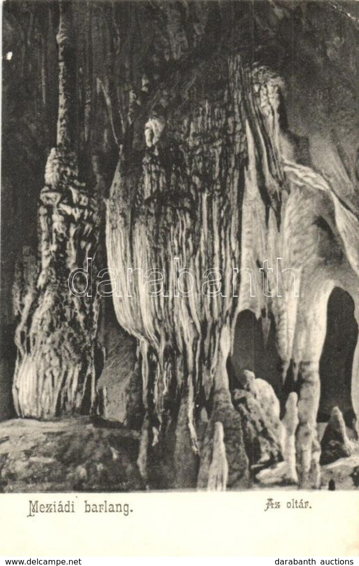 ** T2/T3 Mézged, Meziad; Pestera Meziad / Meziádi (Mézgedi) Cseppkőbarlang, Oltár, Belső / Stalactite Cave Interior (EK) - Non Classés