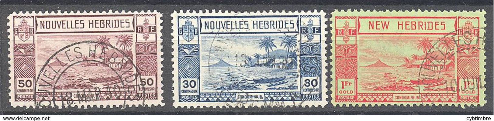 Nouvelles Hébrides: Yvert N° 105-107-120° - Used Stamps