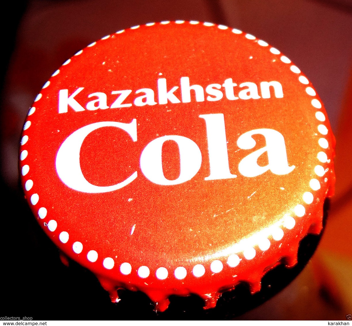 KAZAKHSTAN: Original KAZAKHSTAN COLA Bottle Cap Undented/crown Used RARE - Baseball-Caps