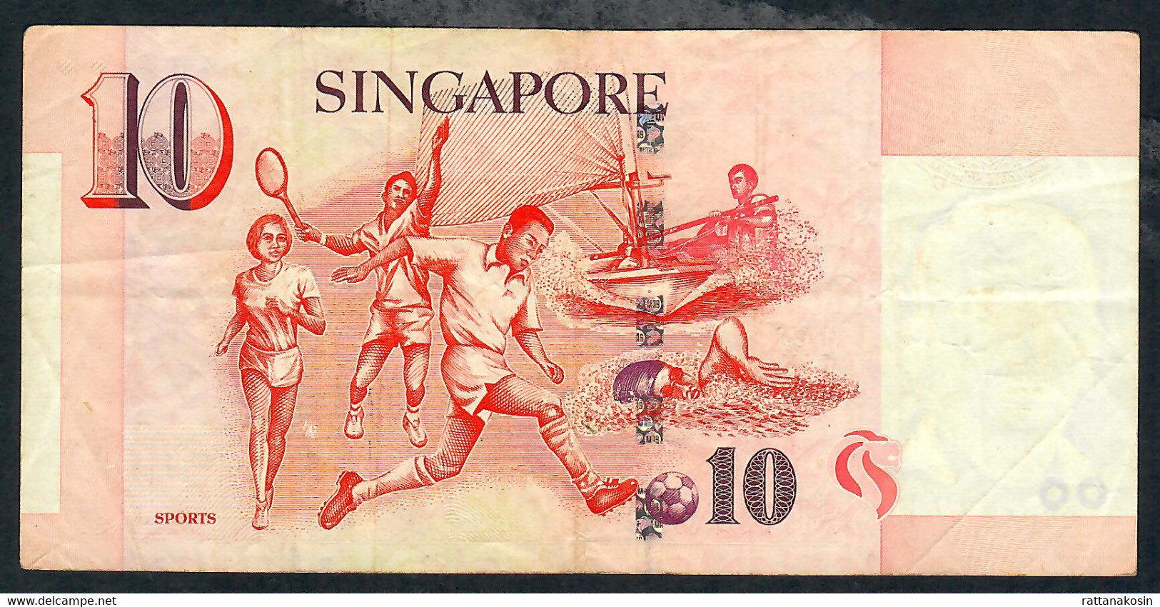 SINGAPORE  P40 10 DOLLARS  1999 #0CB     VF  NO P.h. ! - Singapour