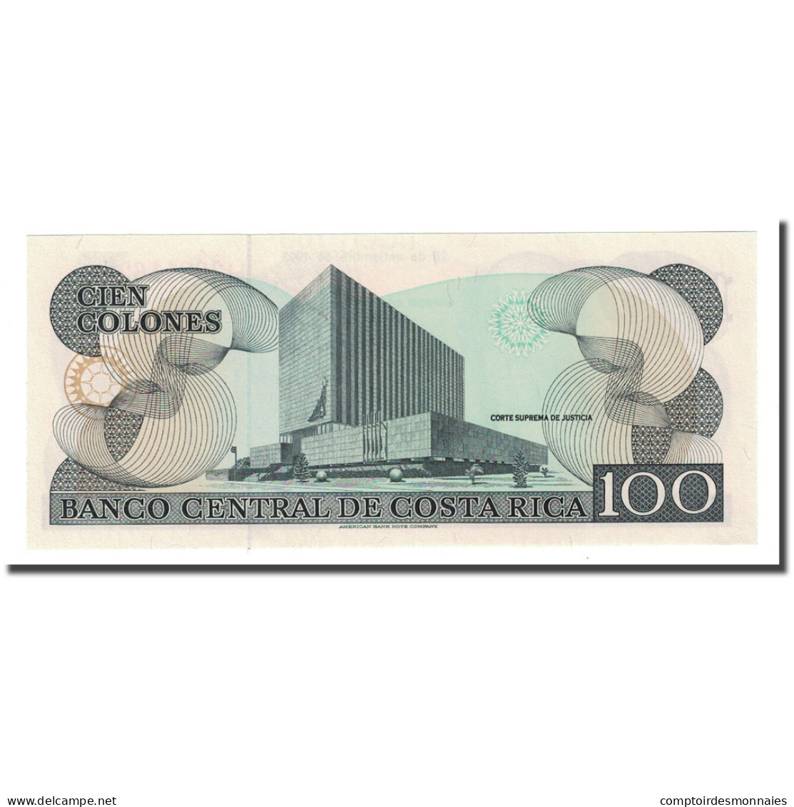 Billet, Costa Rica, 100 Colones, 1993-09-28, KM:261a, NEUF - Costa Rica