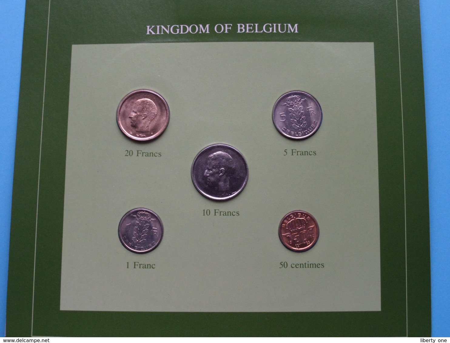 KINGDOM OF BELGIUM ( From The Serie Coin Sets Of All Nations ) Card 20,5 X 29,5 Cm. ) + Stamp '83 ! - Sonstige & Ohne Zuordnung