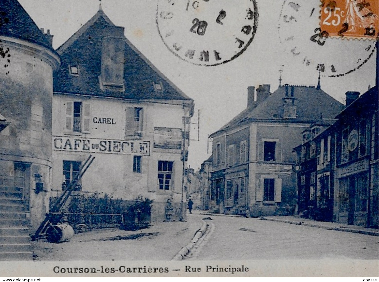 CPA 89 COURSON-Les-CARRIERES Yonne - Rue Principale ° Edition Pierre - Courson-les-Carrières