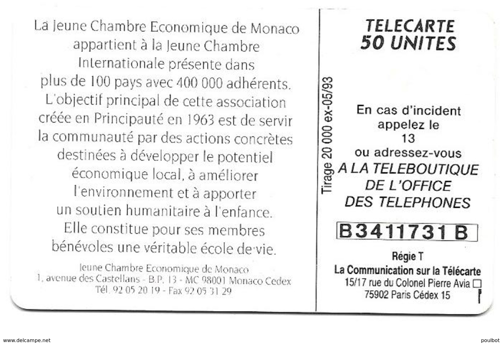 Télécarte Monaco MF 28 - Monaco