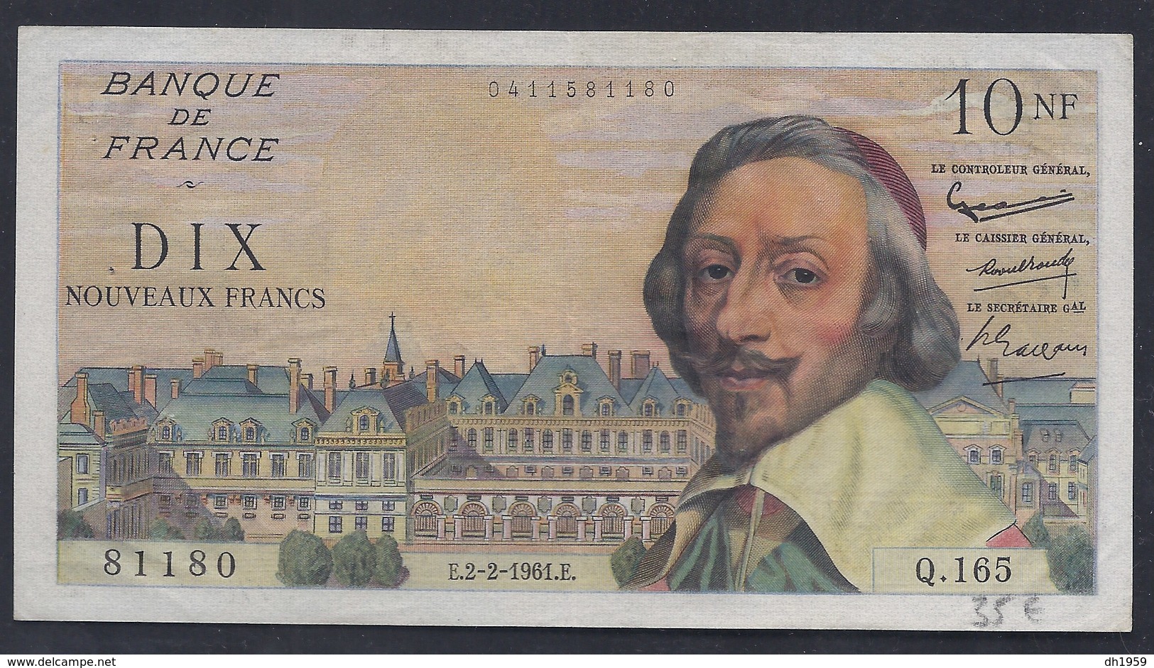 10 NOUVEAUX FRANCS DIX FRANCE BANKNOTE BILLET BANQUE GELDSCHEIN BILL - Unclassified