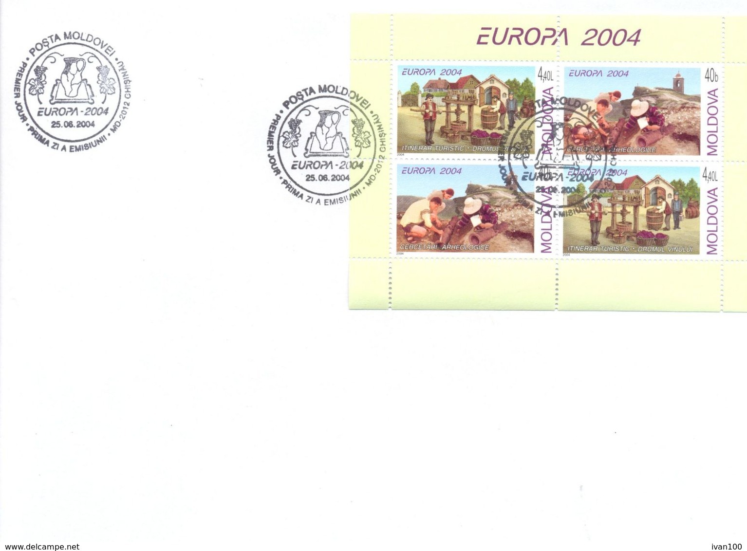 2004.  Europa 2004, FDC With Booklet-pane, Mint/** - 2004