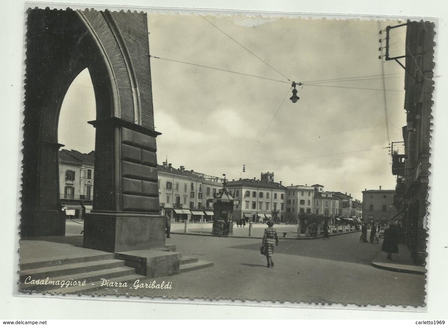 CASALMAGGIORE - PIAZZA GARIBALDI  VIAGGIATA FG - Cremona