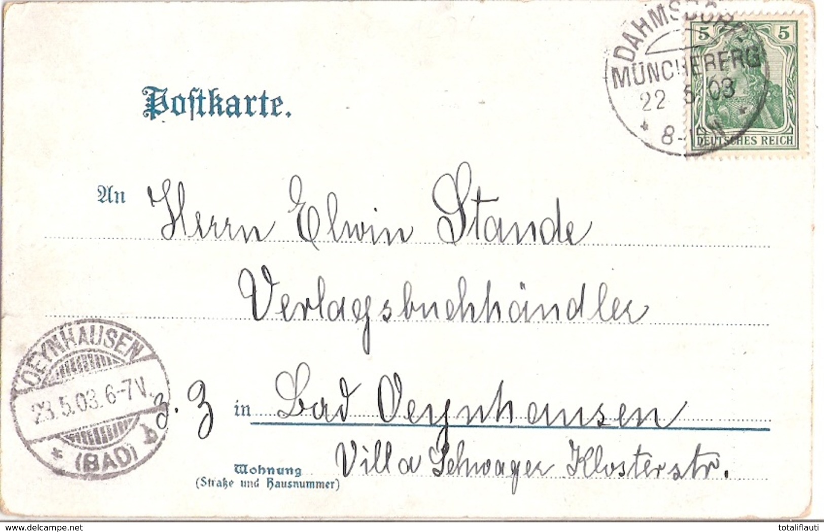 BUCKOW Märkische Schweiz Passepartout Vom Werder Aus Villa Schülke Gelaufen 22.5.1903 - Muencheberg