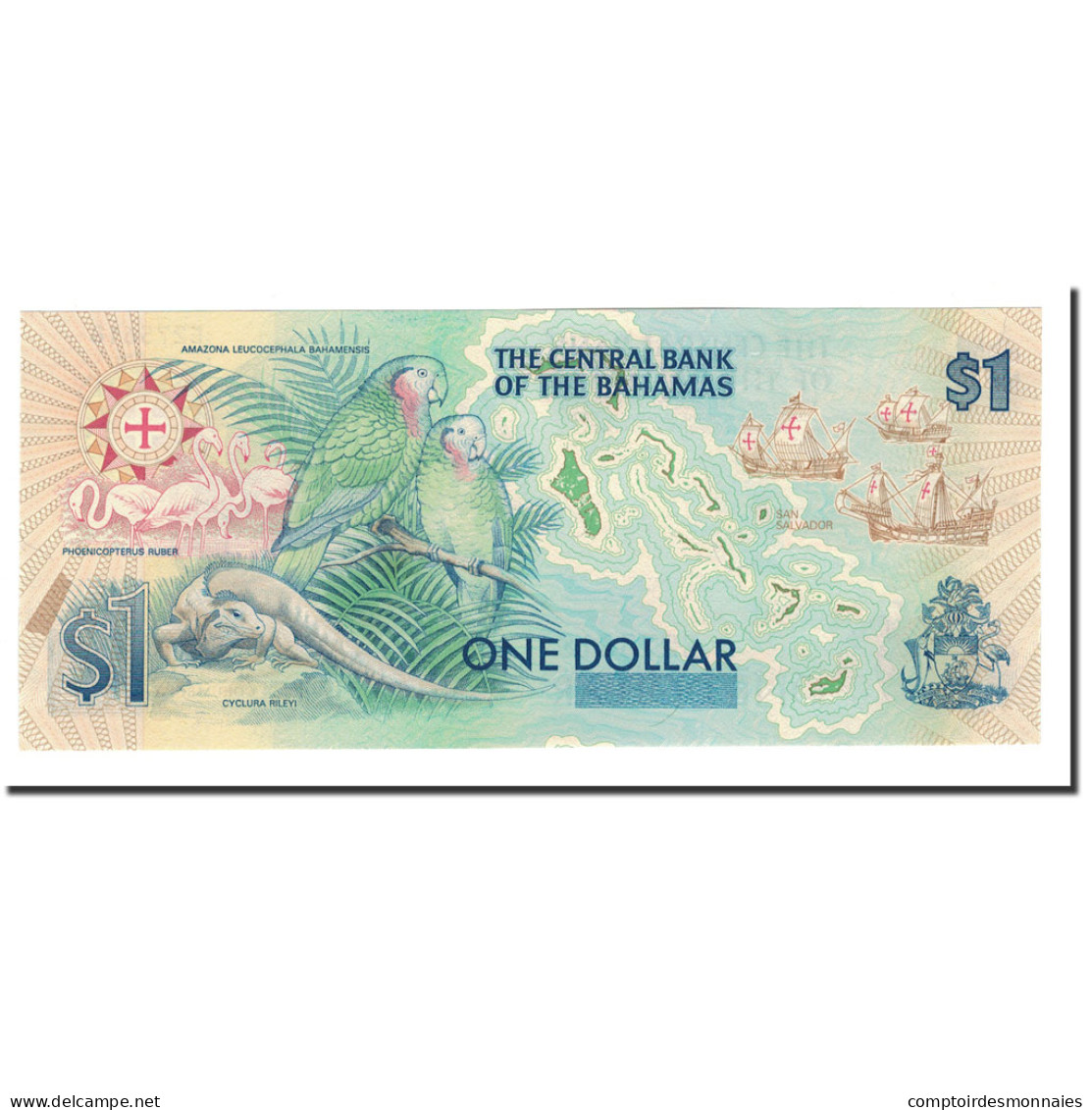 Billet, Bahamas, 1 Dollar, 1992, KM:50a, NEUF - Bahamas