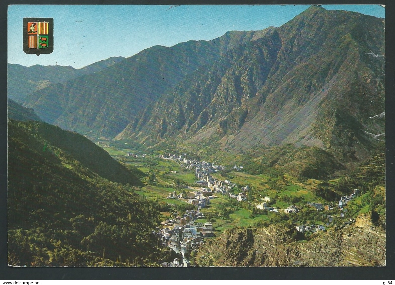 Carte Postale D'Andorre " Valls D'andorra " Affranchie Par Yvert N° 174 En Aout 1968 Pour La France -  Raa1304 - Lettres & Documents