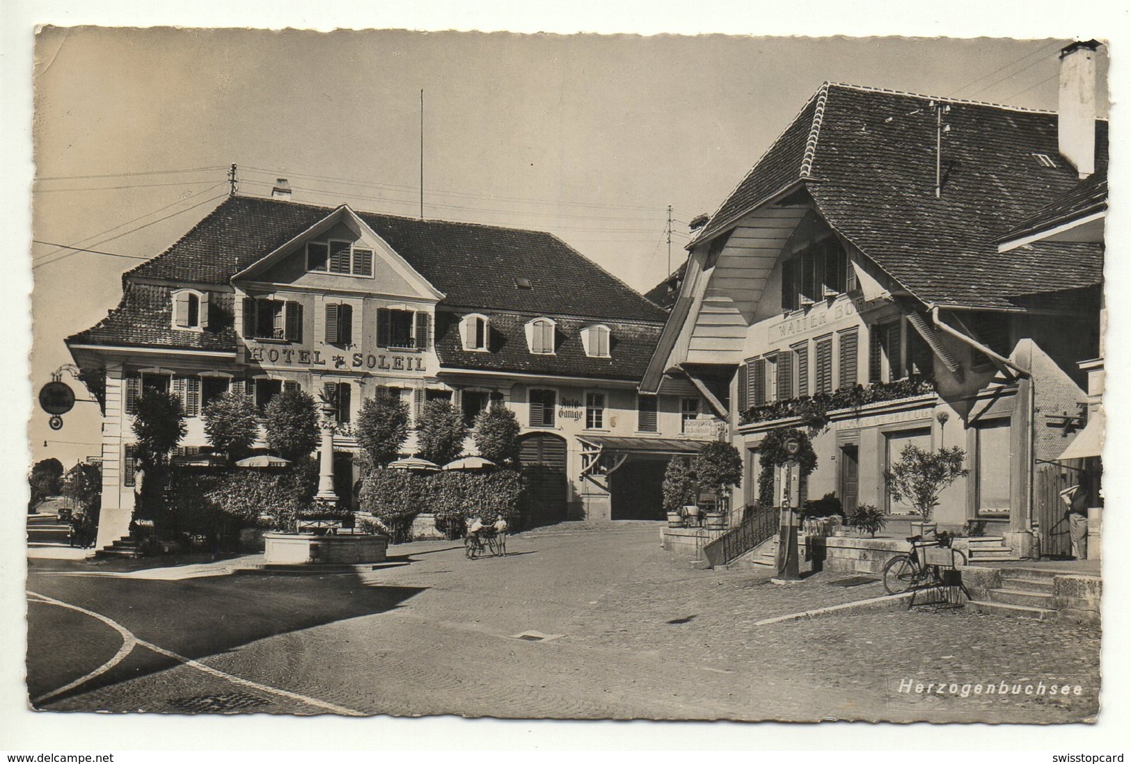 HERZOGENBUCHSEE Gasthof Zur Sonne Tanksäule BP Fahrrad Velo - Herzogenbuchsee