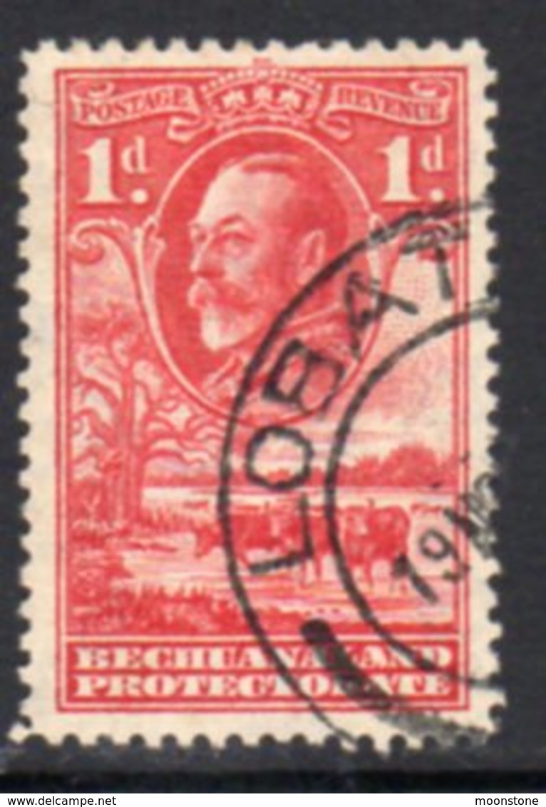 Bechuanaland Protectorate 1932 GV 1d Scarlet Pictorial Definitive, Used, SG 100 (BA2) - 1885-1964 Herrschaft Von Bechuanaland