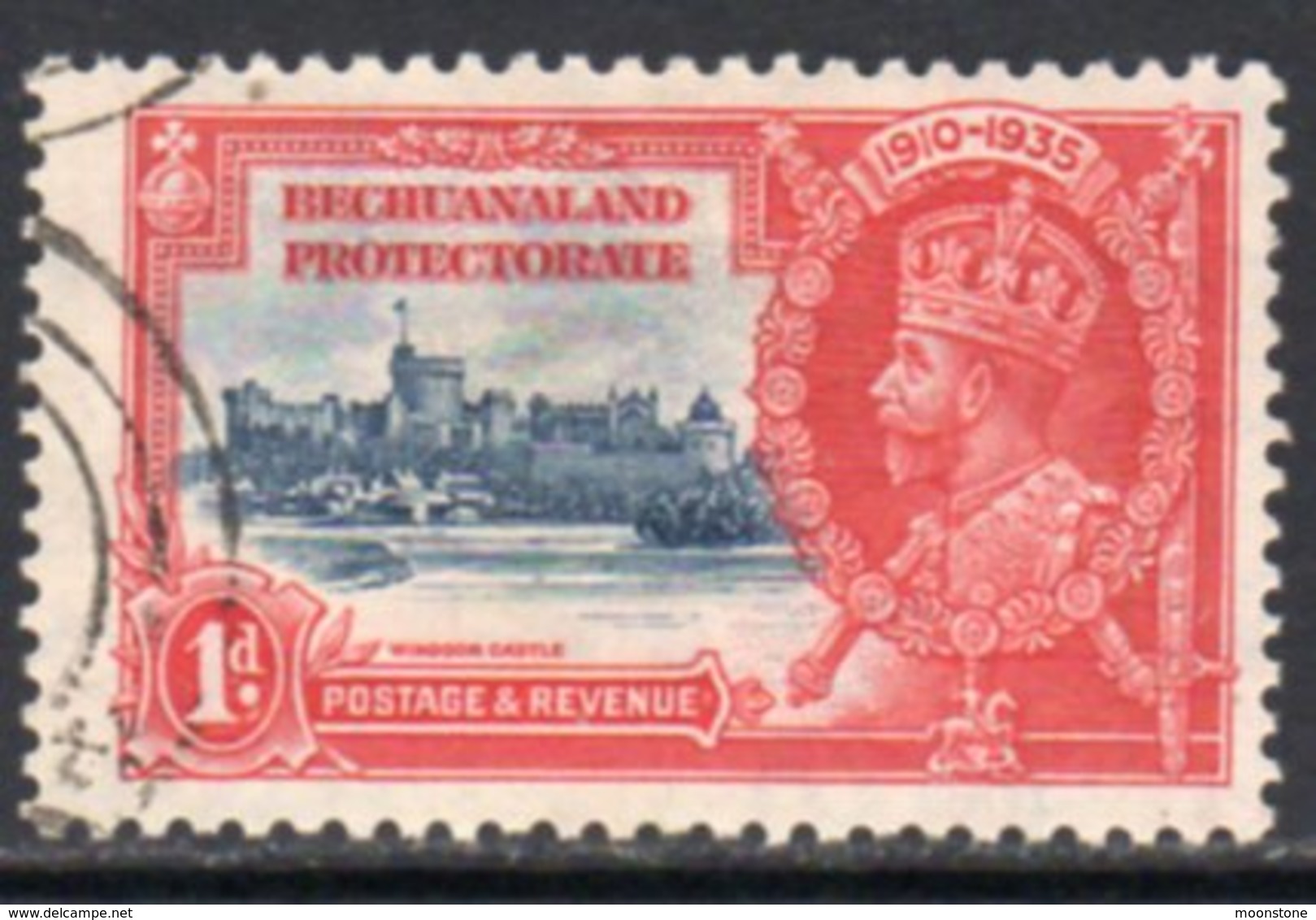 Bechuanaland Protectorate 1935 GV Silver Jubilee 1d Value, Used, SG 111 (BA2) - 1885-1964 Protectorat Du Bechuanaland