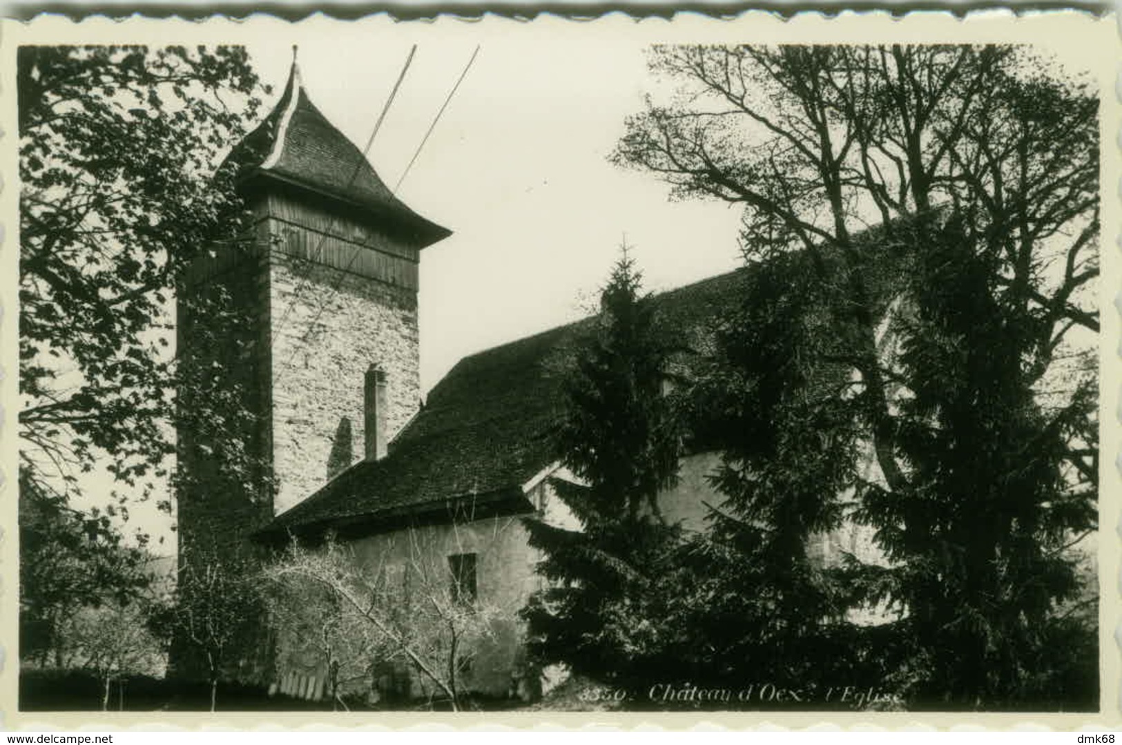 SWITZERLAND -  Château-d'Œx - L'EGLISE - PHOTO PERROCHET - 1950s ( BG2906) - Château-d'Œx