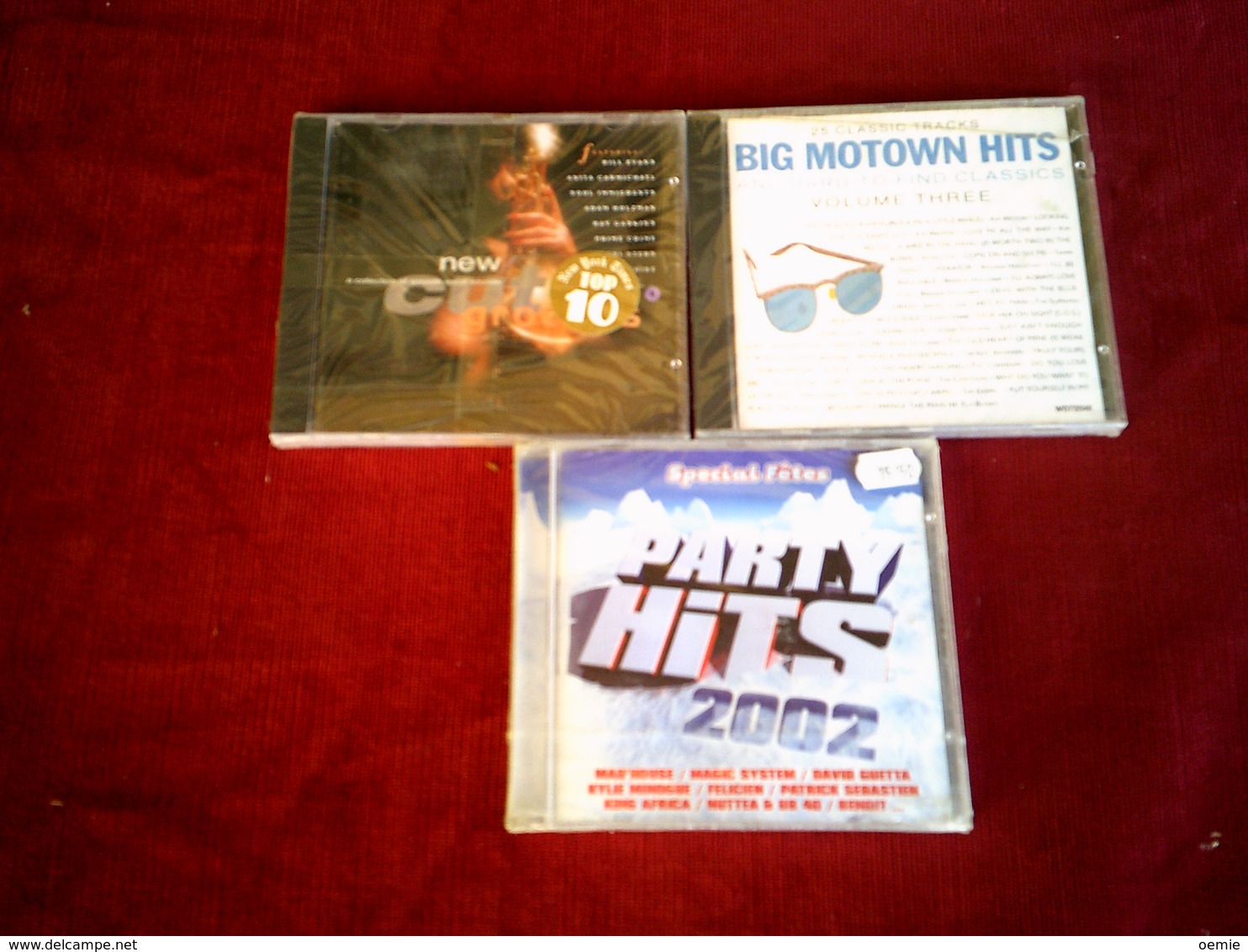 COLLECTION DE 3 CD ALBUMS  DE COMPILATION ° PARTY HITS 2002 + NEW CUT GROOVE + BIG MOTOWN HITS - Vollständige Sammlungen