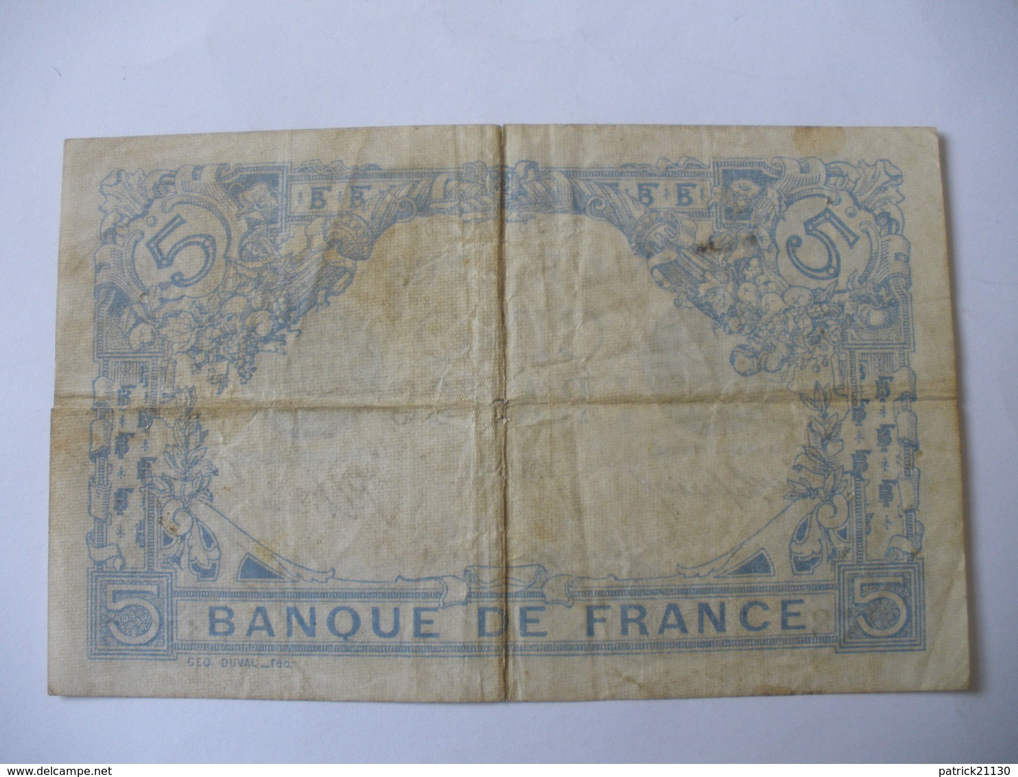 BILLET 5 F BLEU  22/05/1916 FAY 2/39 - 5 F 1912-1917 ''Bleu''