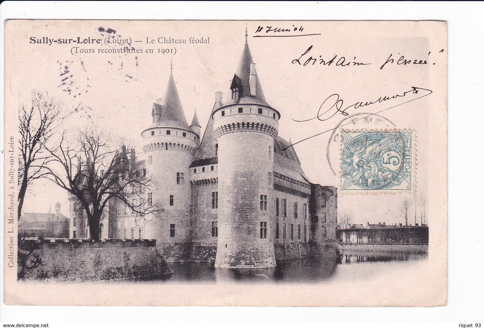 Sully-sur-Loire - Le Château Féodal (Tours Reconstruitesen 1901) - Sully Sur Loire