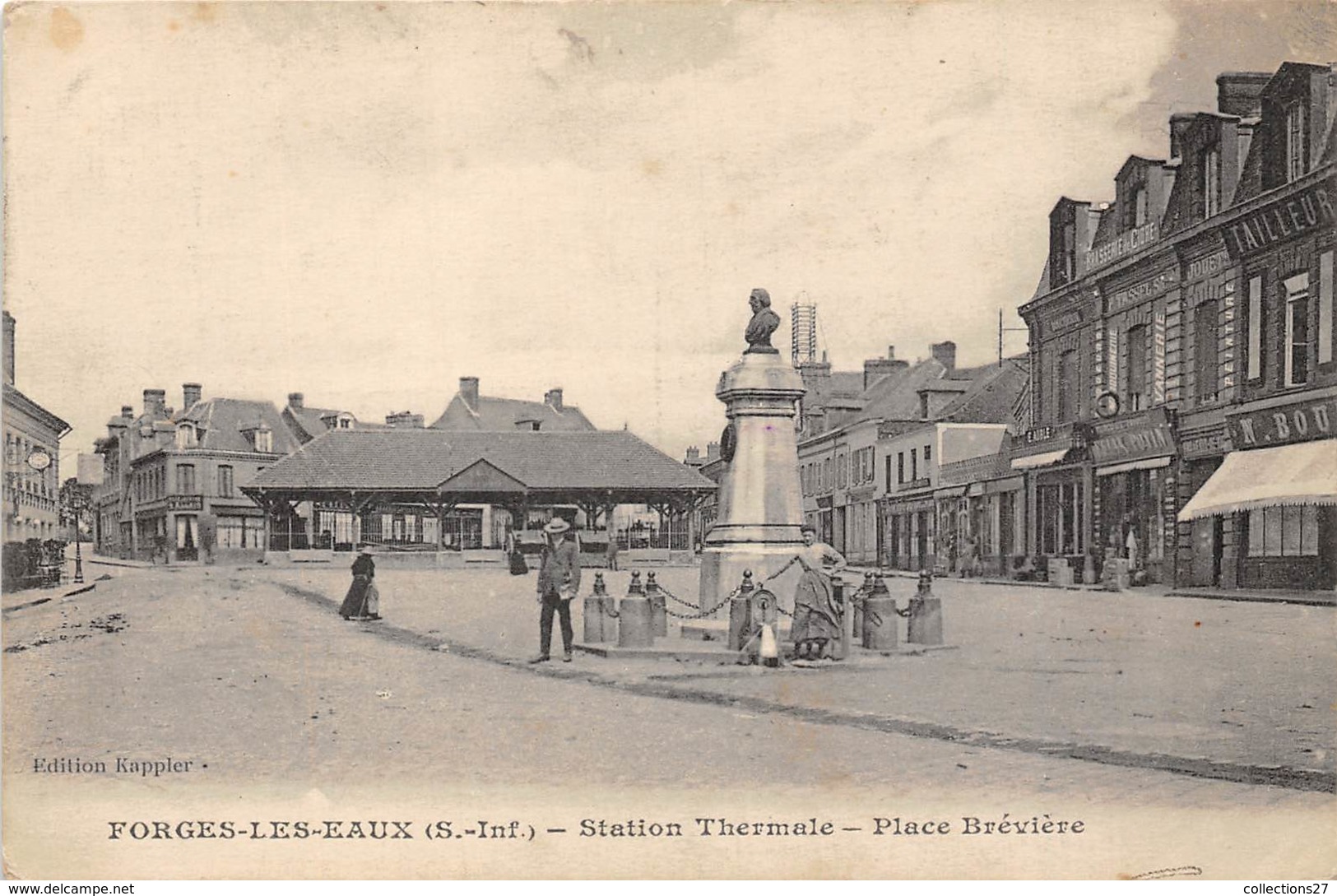 76-FORGES-LES-EAUX- STATION THERMAL, PLACE BREVIERE - Forges Les Eaux