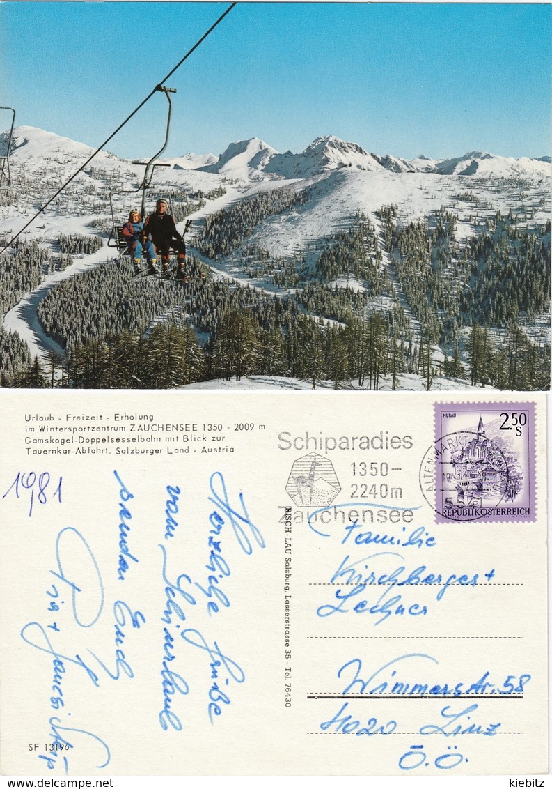 SBG-Altenmarkt 1981 - Gamskogellift Blick Zur Tauernkarabfahrt - Altenmarkt Im Pongau