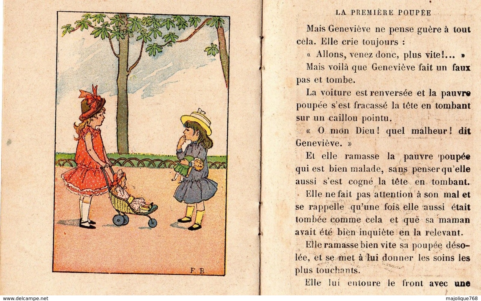 Petit Livre La Première Poupée-imprimer Par Motteroz Et Martinet Le 3 Mars 1904 Pour Alcide Picard Et Kaan éditeur - Ill - Collection Lectures Et Loisirs