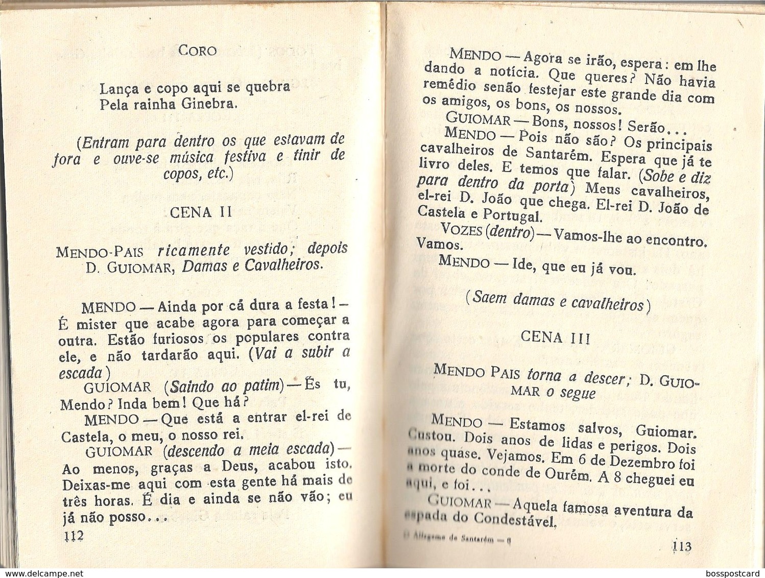 Santarém - O Alfageme De Santarém - Almeida Garrett (Livro Por Abriri) - Romans