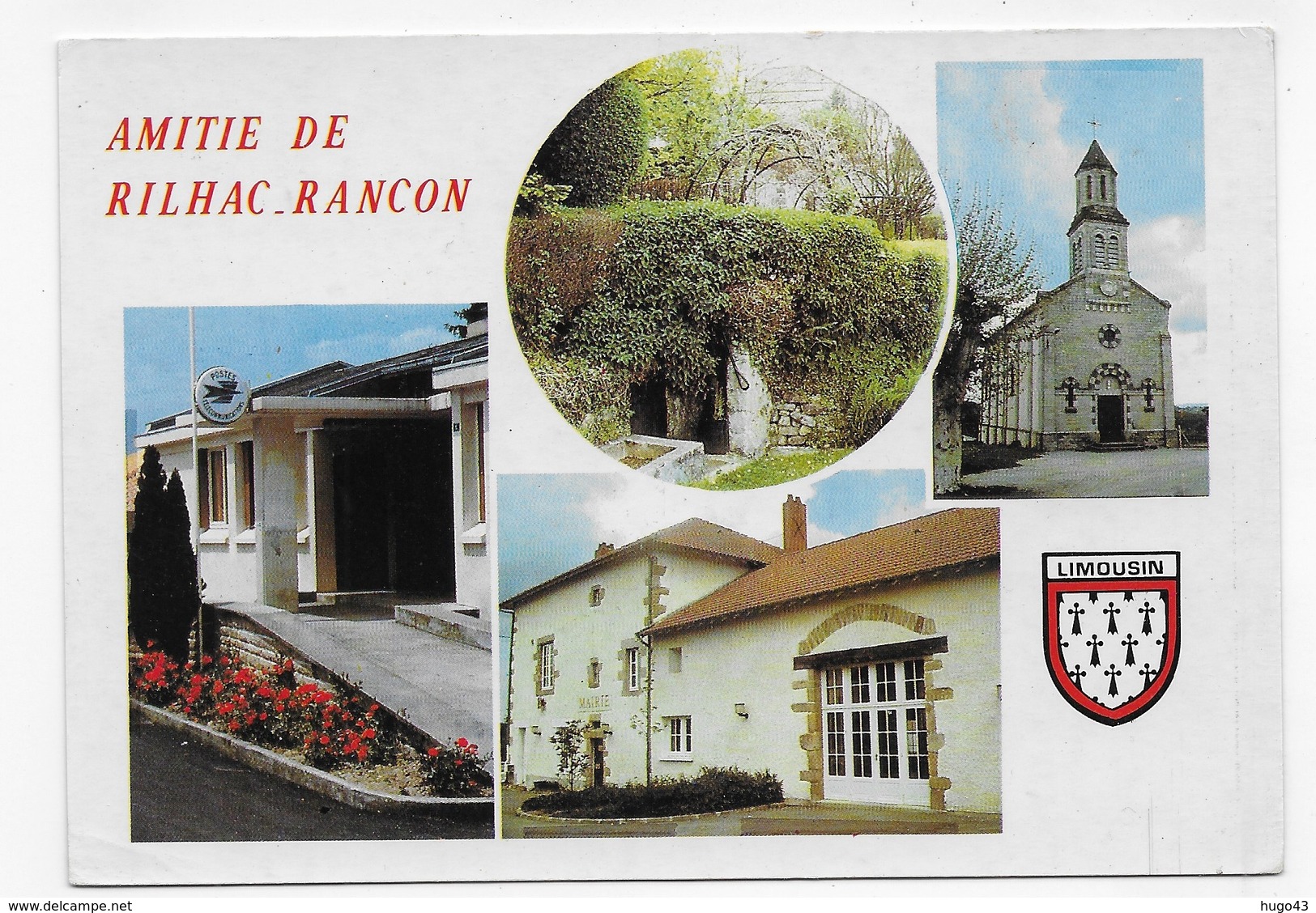 RILHAC RANCON - MULTIVUES AVEC LA POSTE - CPSM GF NON VOYAGEE - Rilhac Rancon