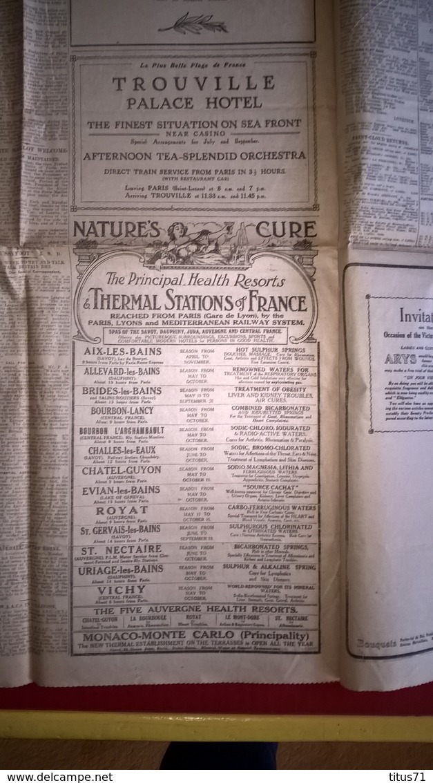 Daily Mail - Continental Edition 15/07/1919 - Défilé Des Alliés à Paris / Parade Of Alliers In Paris - Other & Unclassified