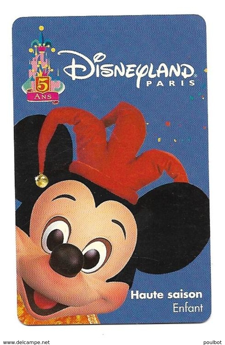 Passeport Disney Haute Saison Enfant  26 06 97 - Passeports Disney