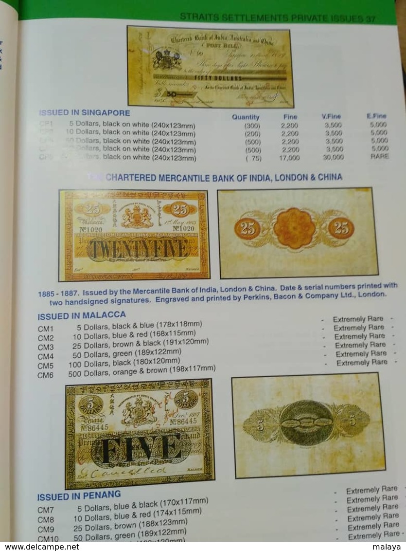 Malaysia Malaya Singapore sarawak Brunei Straits Borneo Japanese Occ Coin Paper Money Bank notes Catalogue Book Photo