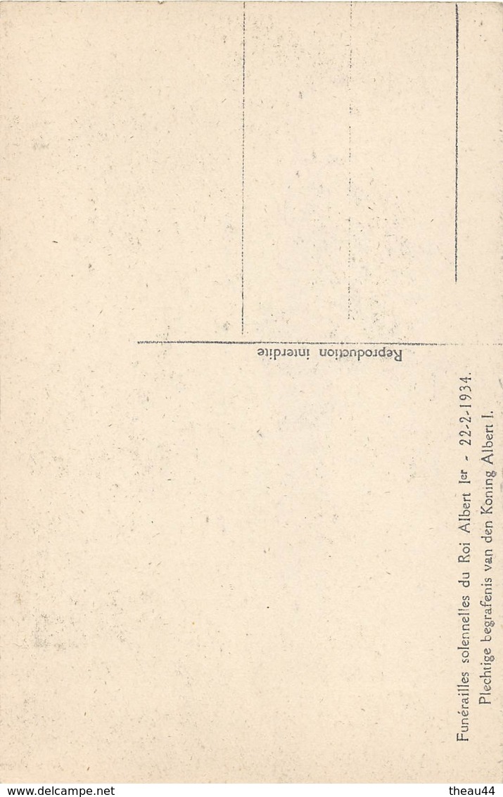 ¤¤   -  BELGIQUE  -  BRUXELLES  -  Lot De 9 Cartes Des Funérailles Du Roi ALBERT 1er En 1934  -  ¤¤ - Konvolute, Lots, Sammlungen