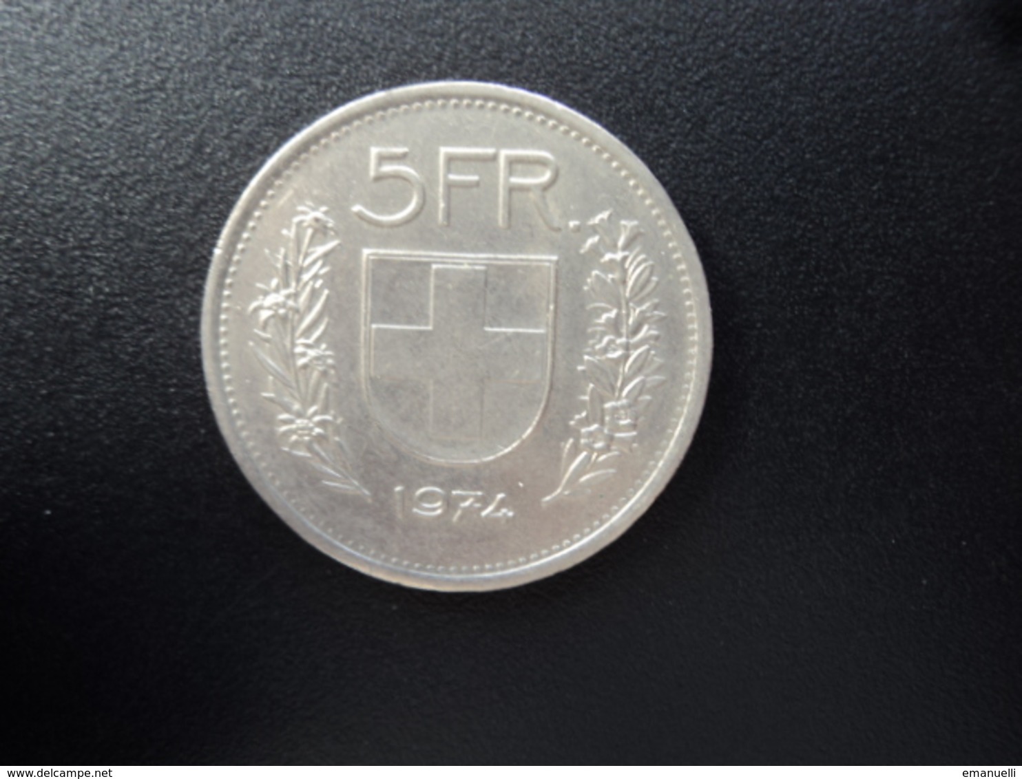 SUISSE : 5 FRANCS   1974   Tranche B *   KM 40a.1      SUP - 5 Francs