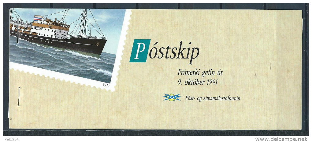 Islande 1991 Carnet C 706 Neuf Navires Postaux - Booklets