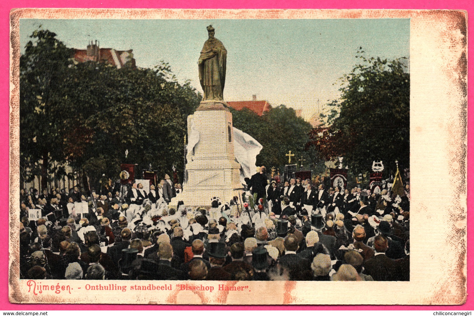 Nijmegen - Onthulling Standbeeld " Bisschop Hamer " - Animée - 1912 - Colorisée - Nijmegen