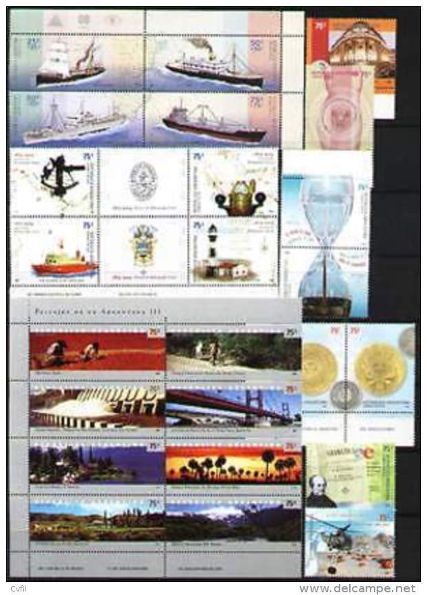 ARGENTINE / ARGENTINA 2004 - ANNEE COMPLETE 60v + 4 BF + 1 Carnet - Ongebruikt