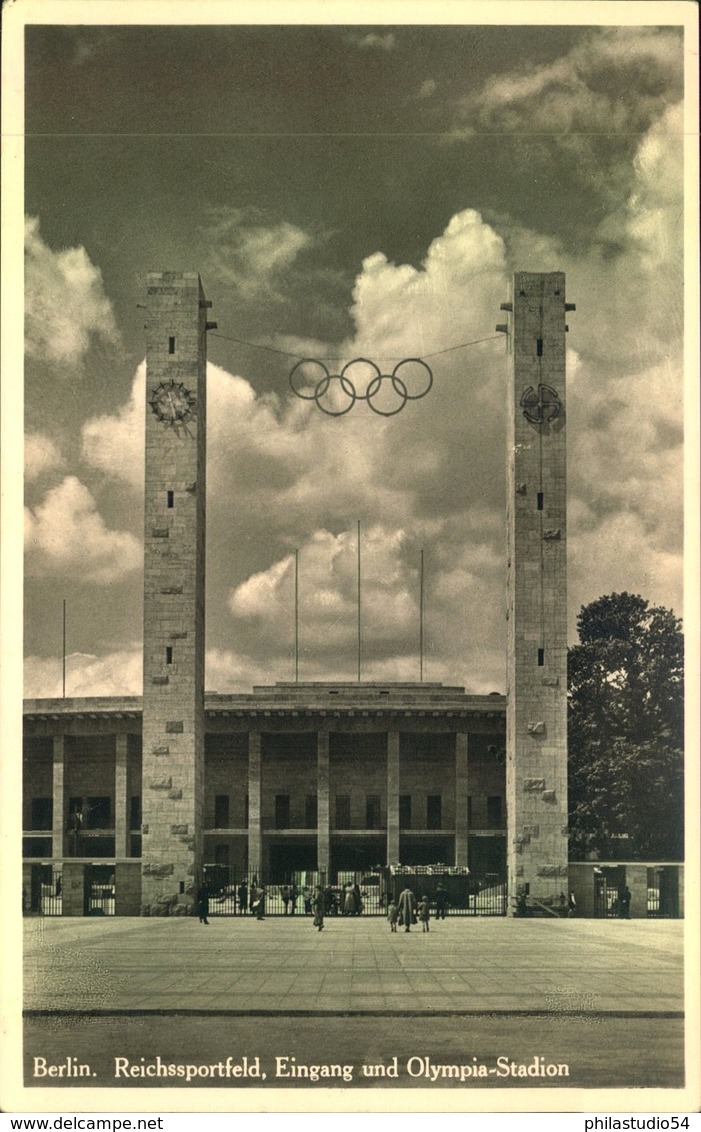 1936, OLYMPICS BERLIN, 12 Picture Cards, One Of Them Used, 11 Unused - Summer 1936: Berlin