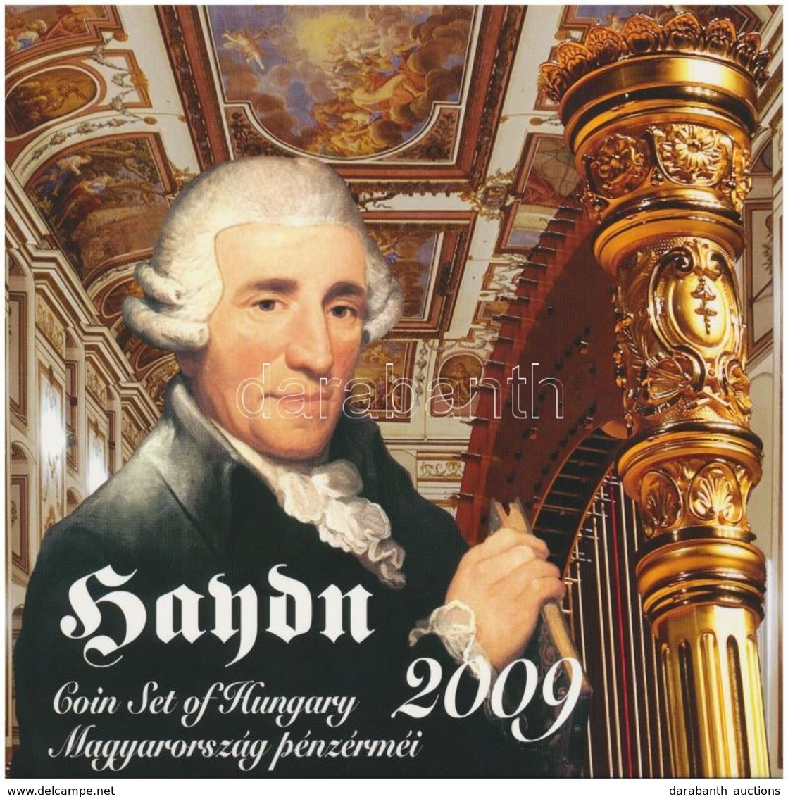 2009. 5Ft-200Ft 'Haydn' (7xklf) Forgalmi érme Sor, Benne 'Joseph Haydn' Ag Emlékérem (12g/0.999/29mm) T:PP Kis Patina 
A - Unclassified