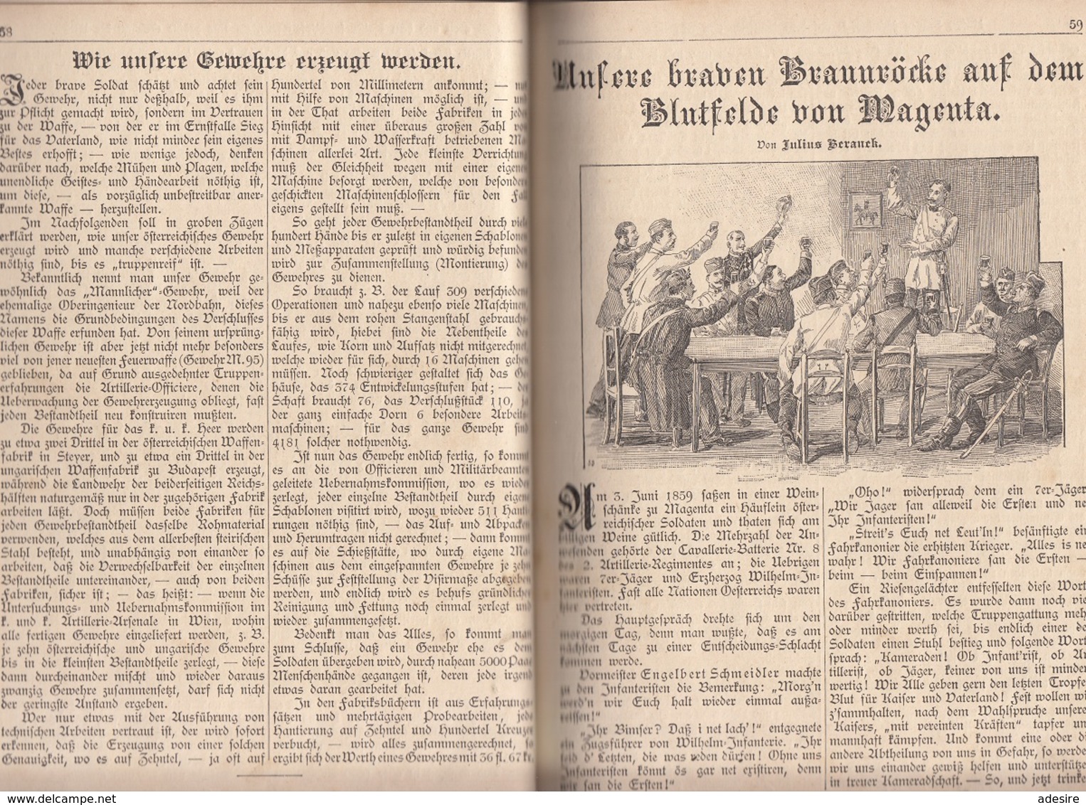 RRR! SOLDATENFREUND 1901, HEFT Nr. 1,  106 Seiten mit vielen Stichen (Text in deutsch) ...