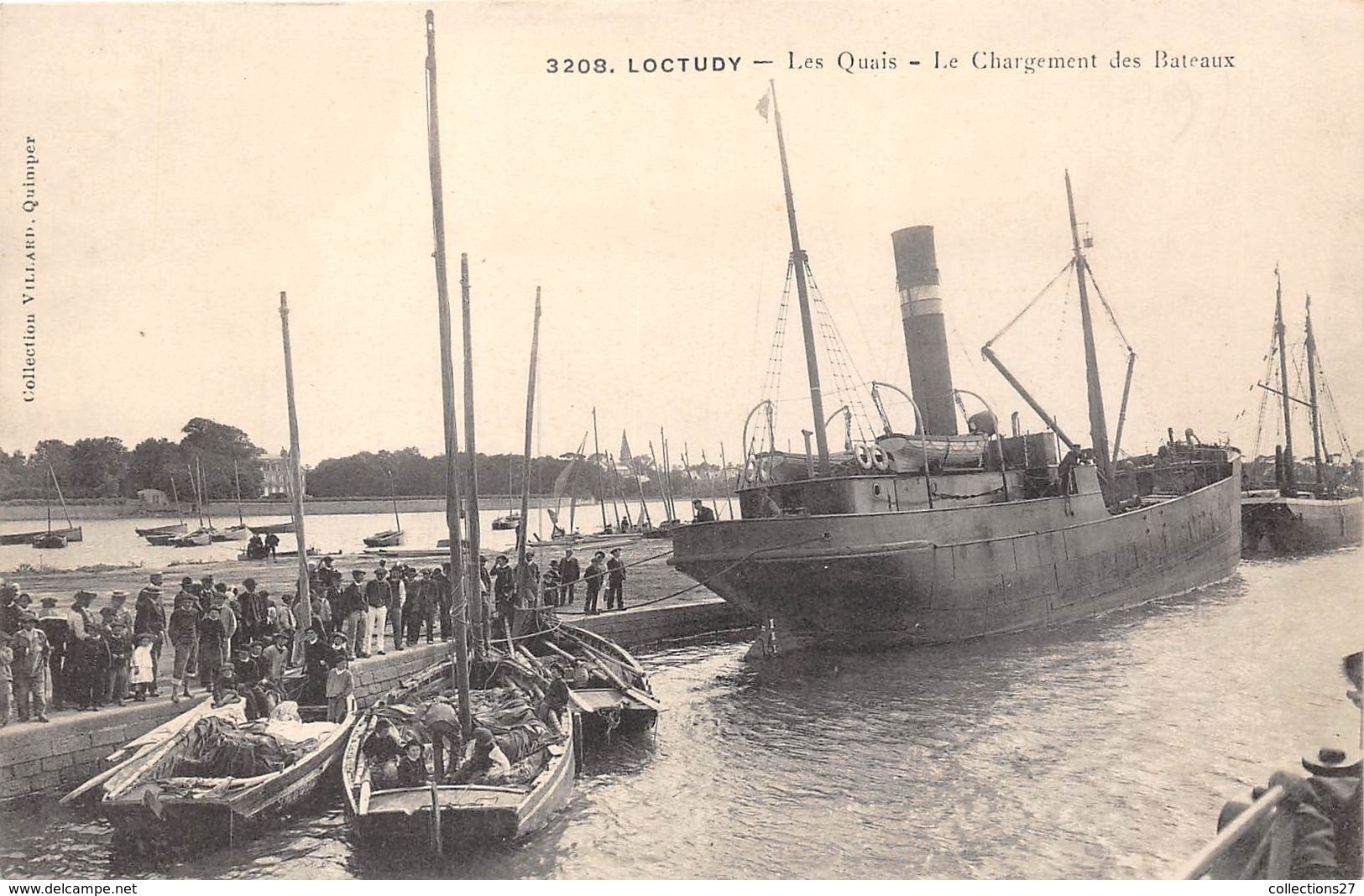 29-LOCTUDY- LES QUAIS- LE CHARGEMENT DES BATEAUX - Loctudy