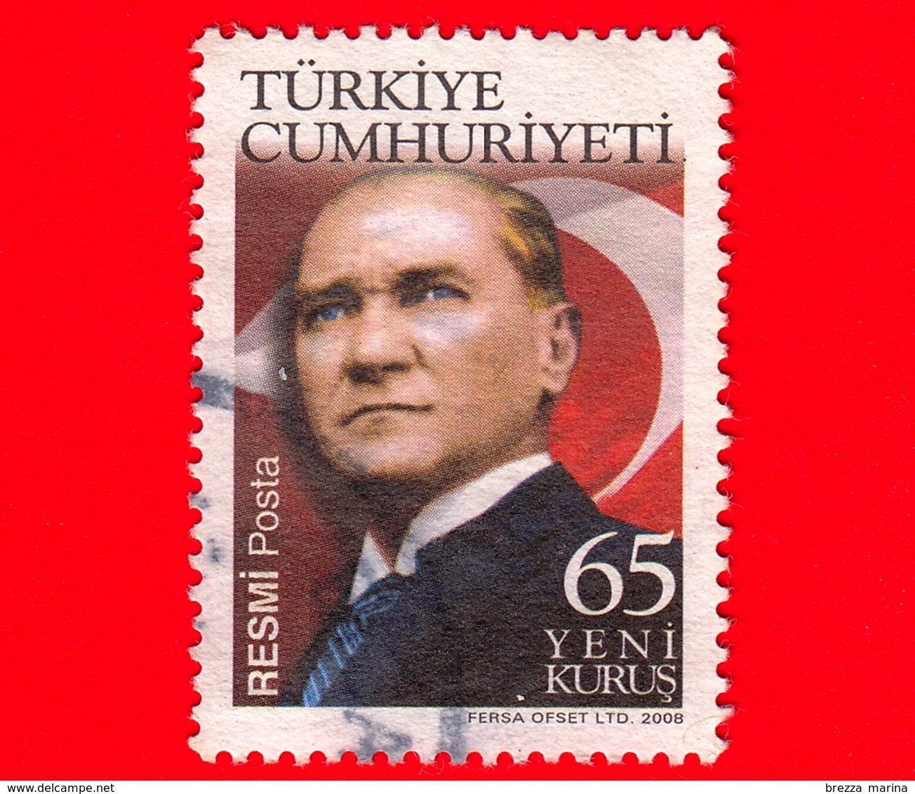 TURCHIA - Usato -  2008 - M.Kemal Ataturk, Statista - 65 - Used Stamps
