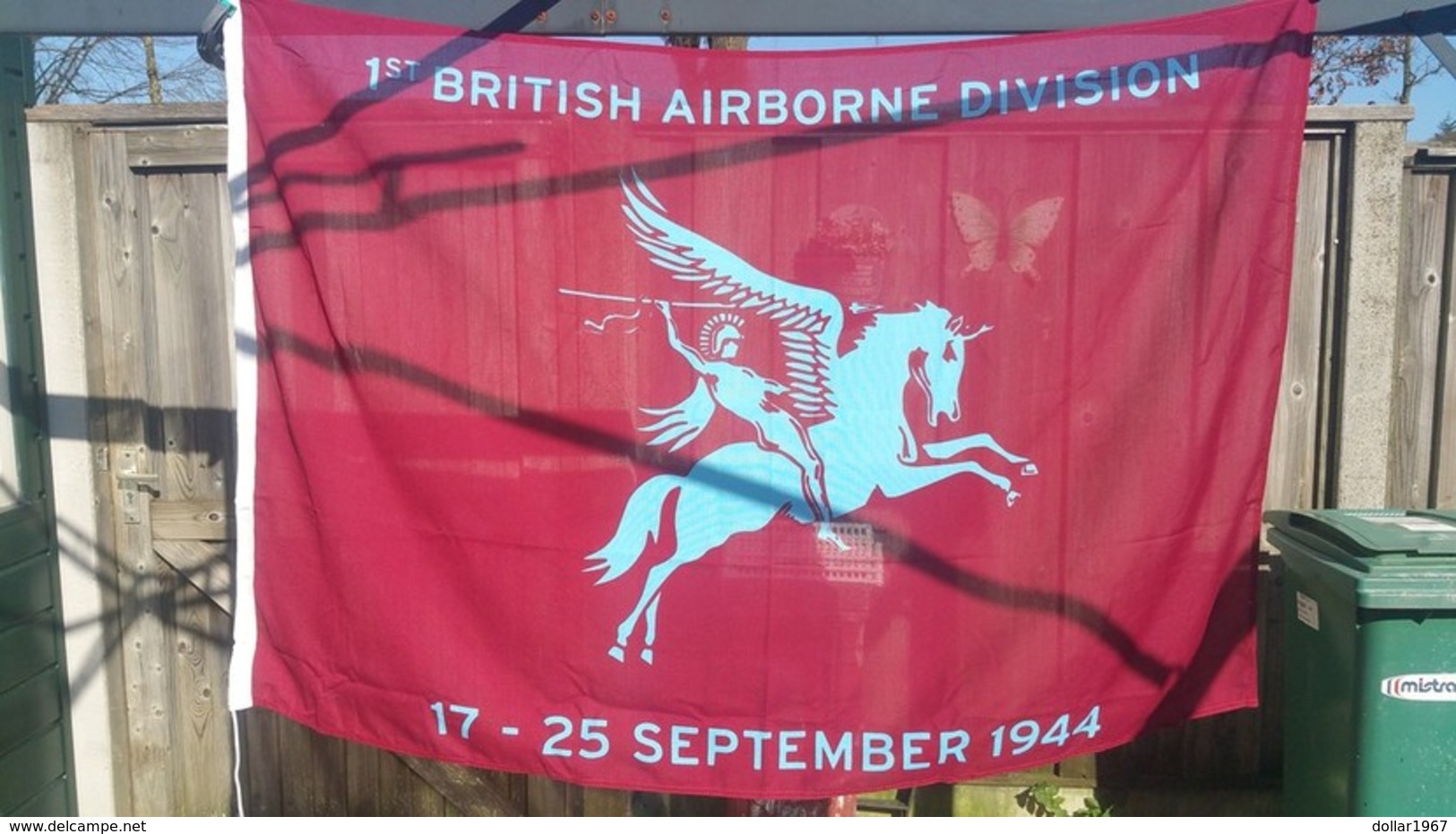 Airborne Vlag Met Tekst: 1st British Airborne Division 17-25 September 1944 100 X 150cm , New / Nouve.  ( Originaal) - Flaggen