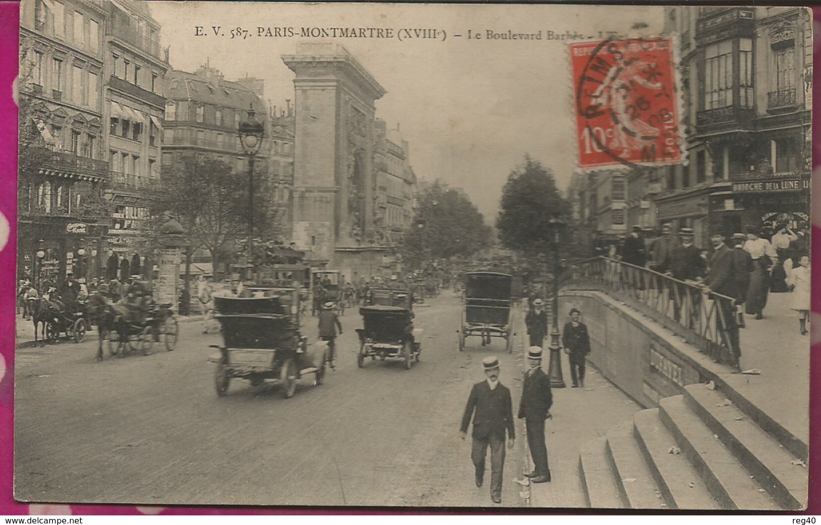 D75 - PARIS MONTMARTRE  - Le Boulevard BARBES - Les Trois Moutiers