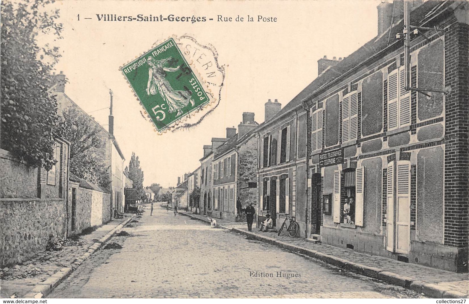 77-VILLIERS-SAINT-GEORGES- RUE DE LA POSTE - Villiers Saint Georges