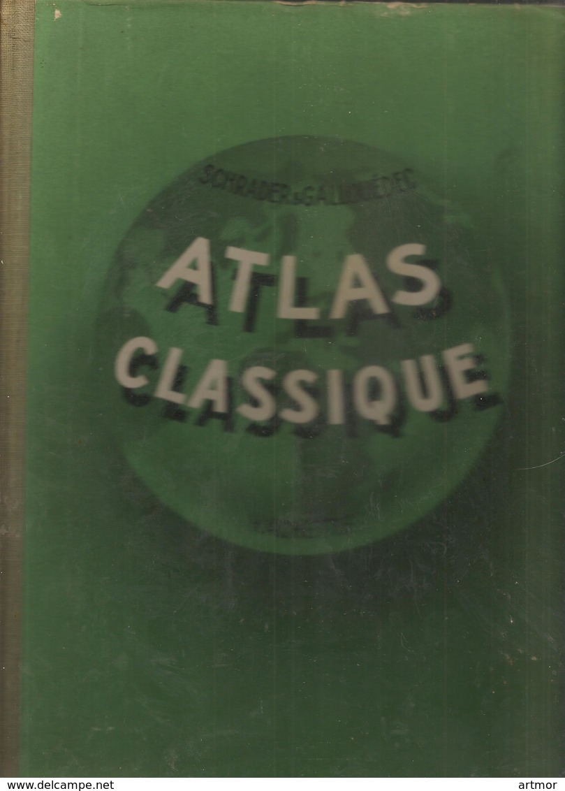 ATLAS CLASSIQUE - HACHETTE - 1955 - Maps/Atlas