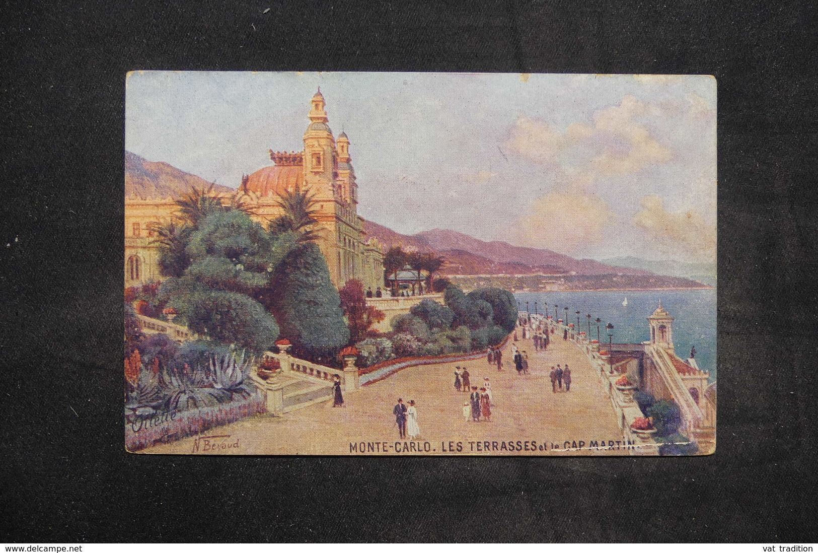 MONACO - Oblitération Convoyeur Ligne 26 Sur Carte Postale De Monaco En 1920 - L 26743 - Lettres & Documents