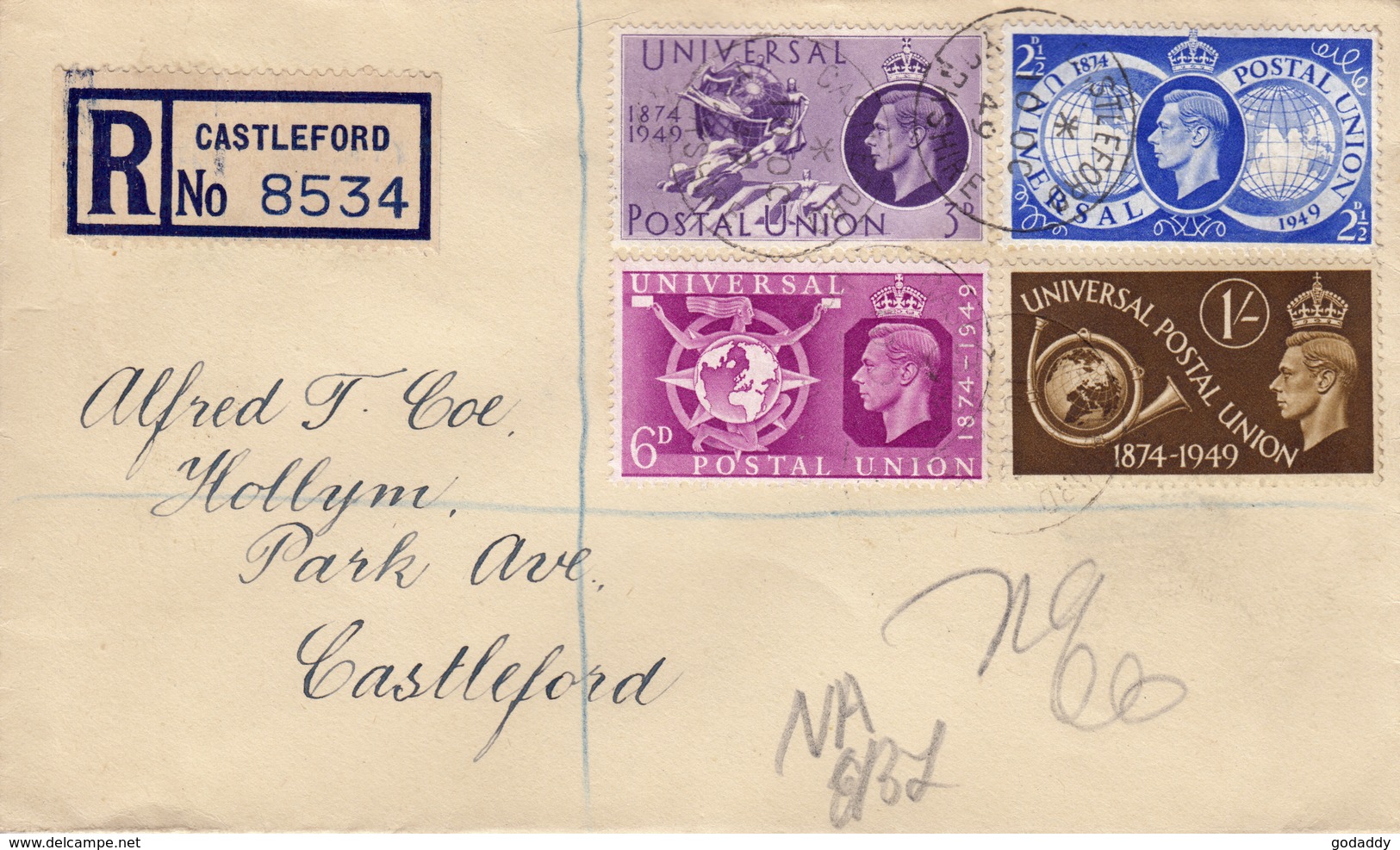 1949 75th Anniversary Of Postal Union - ....-1951 Pre-Elizabeth II