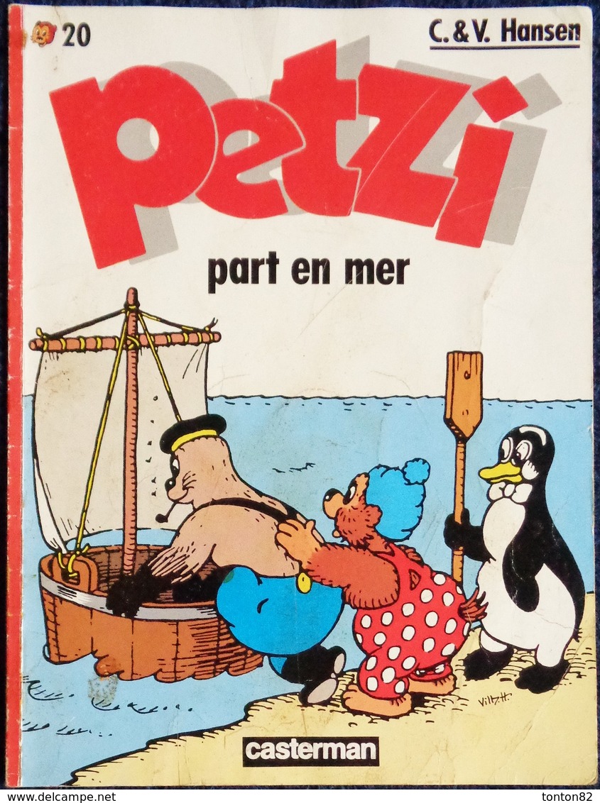 Petzi  N° 20 - Petzi Part En Mer - Casterman - ( 1990 ) . - Petzi