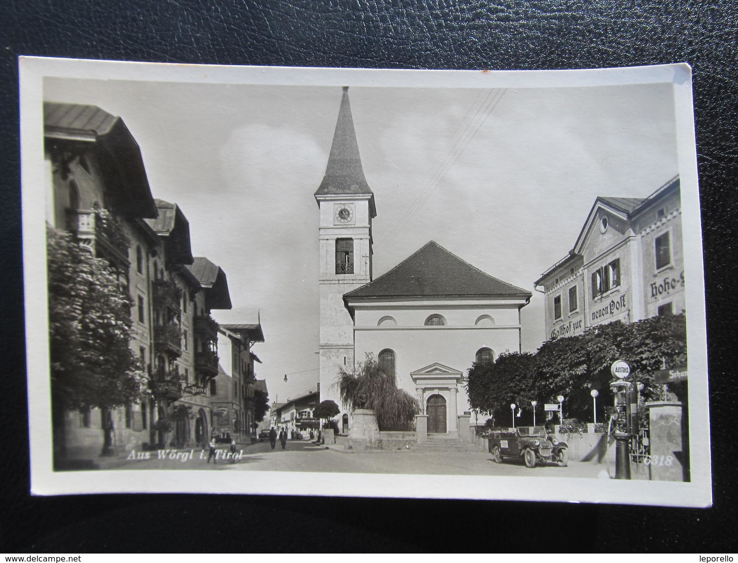 AK WÖRGL Platz M. Tankstelle 1941 Feldpost  //  D*37423 - Wörgl