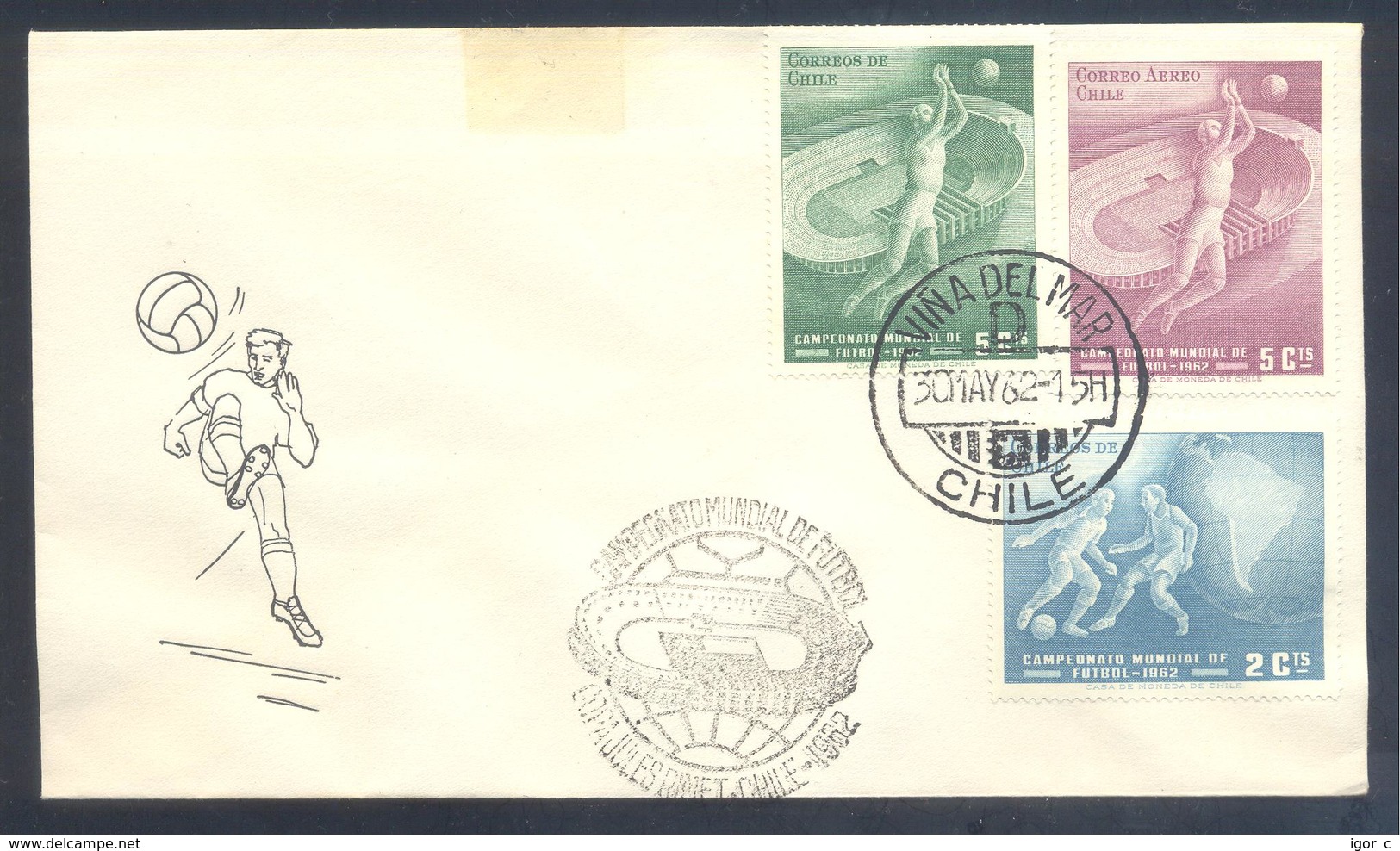 Chile 1962 Cover: Football Fussball Soccer Calcio; FIFA World Cup 1962; Weltmeisterschaft; Coupe Del Monde; Mundial - 1962 – Cile