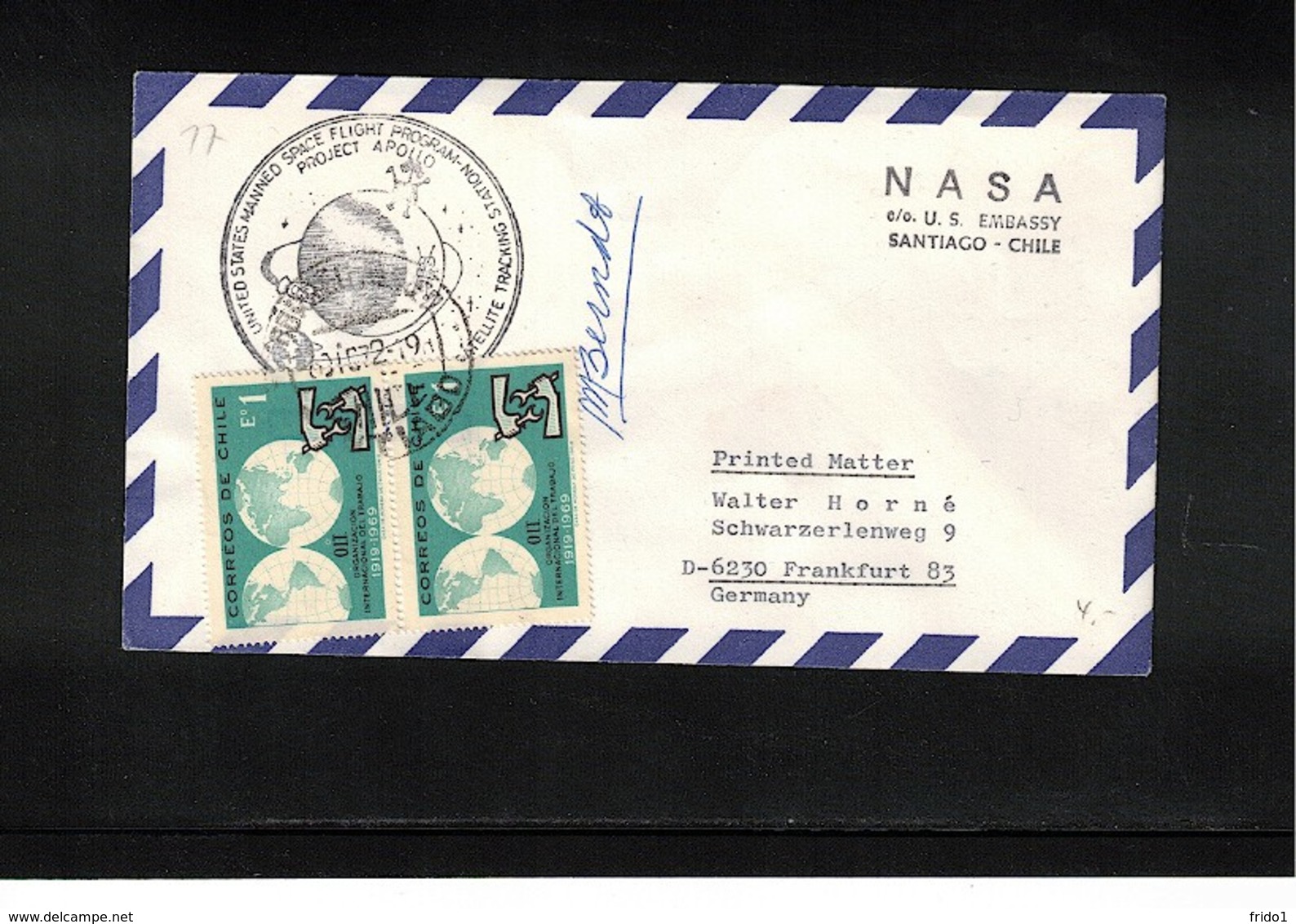 Chile 1972 Space / Raumfahrt Apollo Interesting Cover - South America